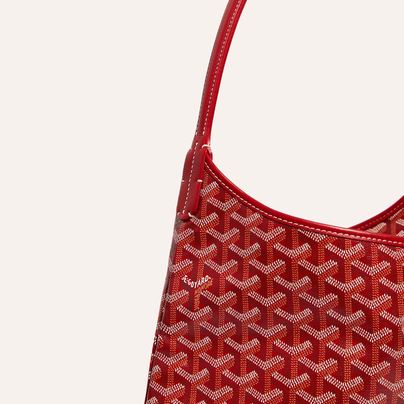 Goyard Bohème Hobo Bag Red - Image 4